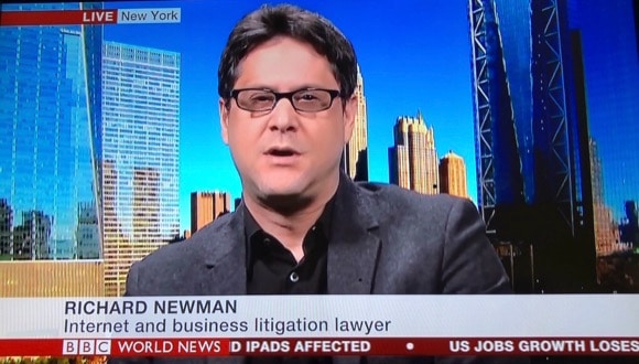 Richard B. Newman, FTC Defense Lawyer, Interviewed on BBC World News Regarding Facebook
